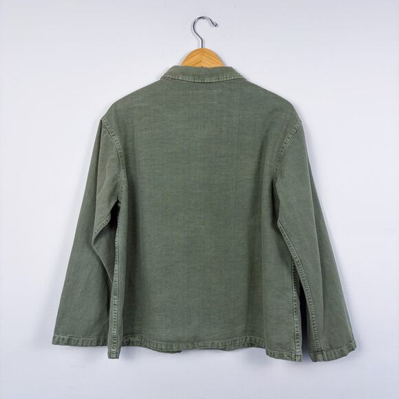 THE GREAT. Sergeant Embroidered Jacket in Worn Army Medium - Picture 6 of 6